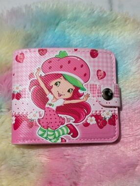 Pink Strawberry Character Wallet for Women